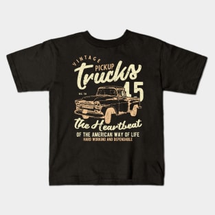 Vintage Pickup Trucks Kids T-Shirt